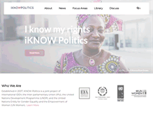 Tablet Screenshot of iknowpolitics.org